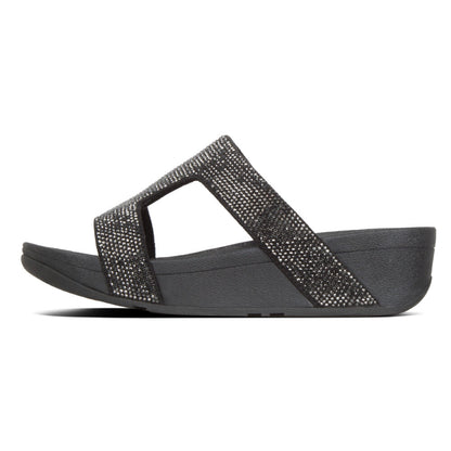 รองเท้าแตะ ผู้หญิง รุ่น MARLI H-BAR HOTFIX CRYSTAL SLIDES