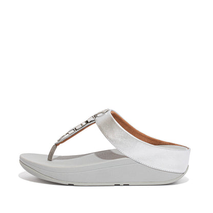 รองเท้าแตะแบบหูหนีบ ผู้หญิง รุ่น FINO STONE TRIM TOE-POST SANDALS