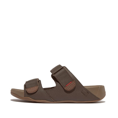 รองเท้าแตะแบบสวม ผู้ชาย รุ่น GOGH MOC ADJUSTABLE LEATHER SLIDES