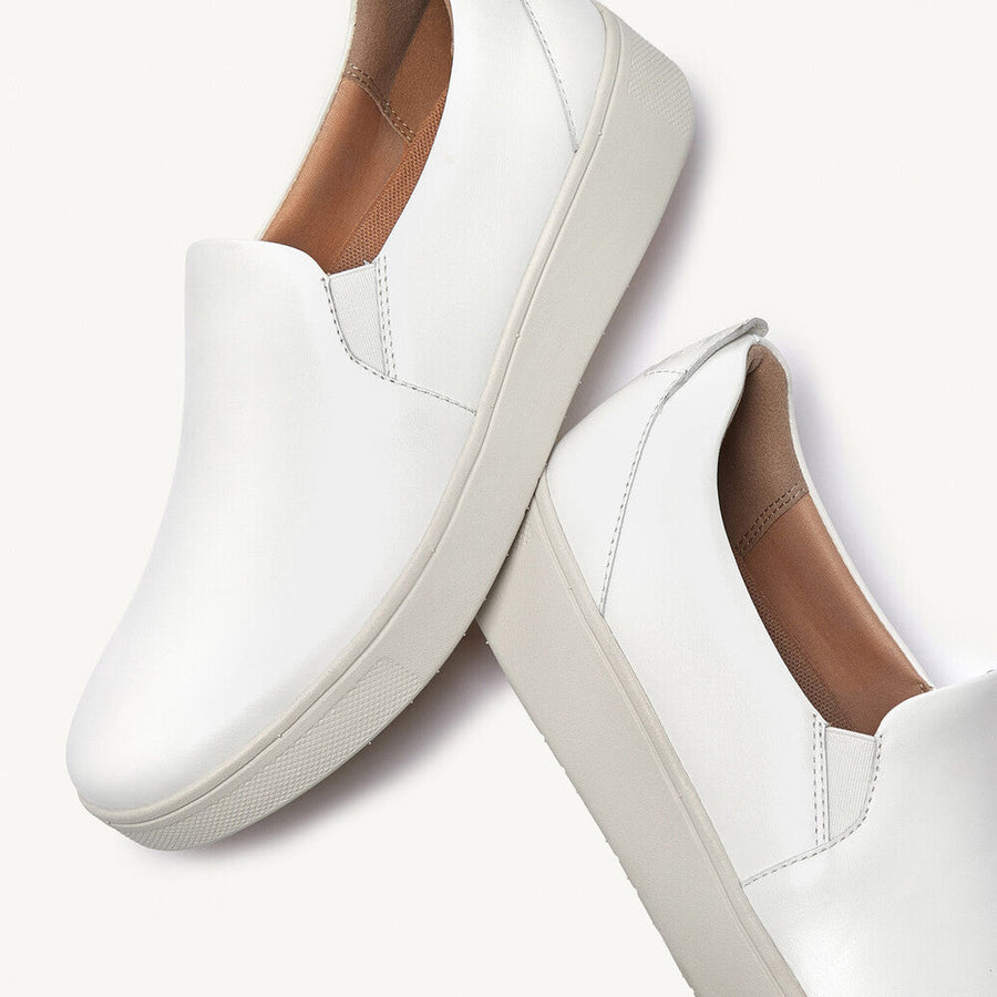 Leather slip on skate shoes sale