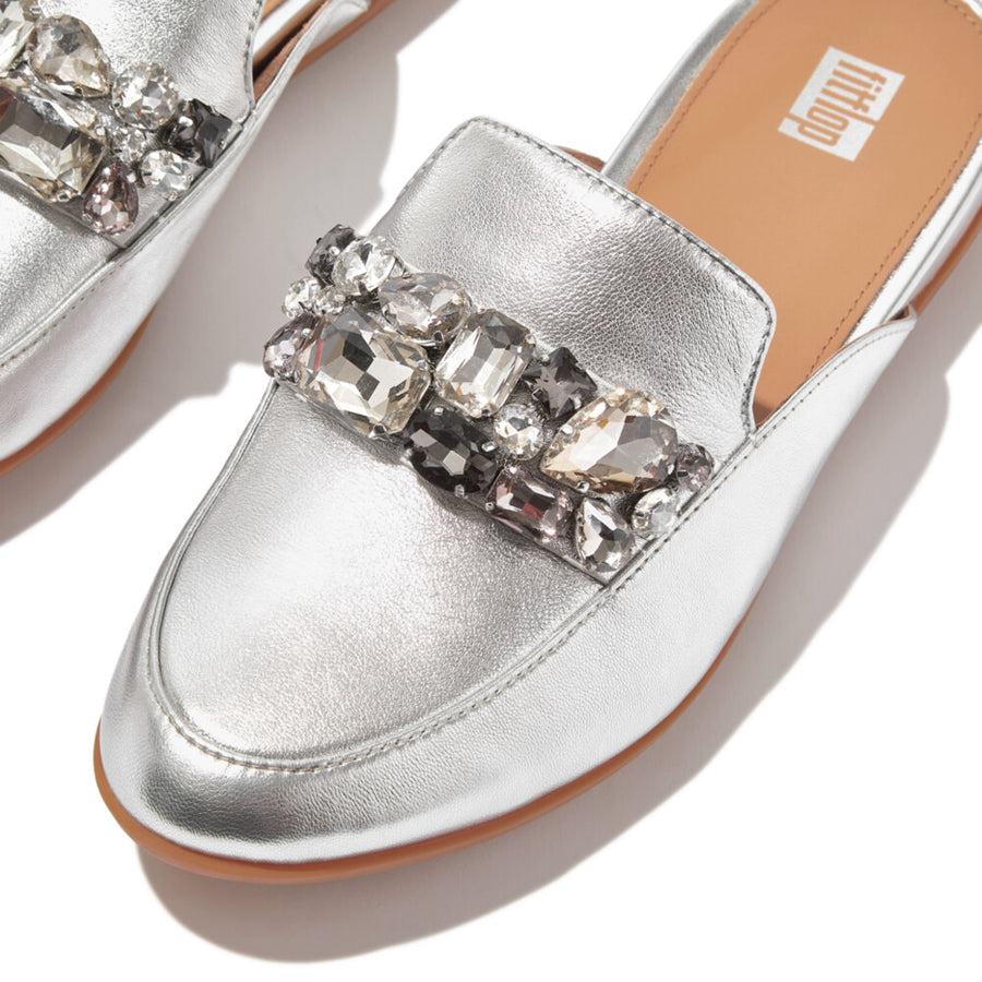 GRACIE JEWEL-DELUXE METALLIC-LEATHER MULES – FitFlop Thailand