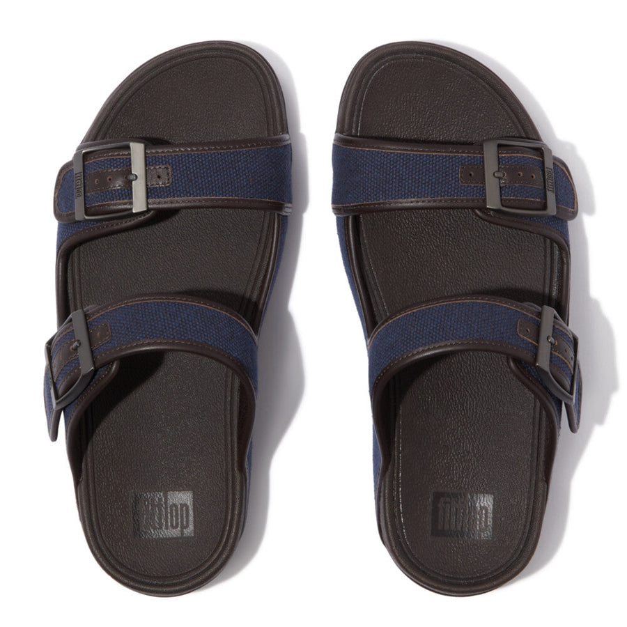 Mens canvas slide sandals best sale