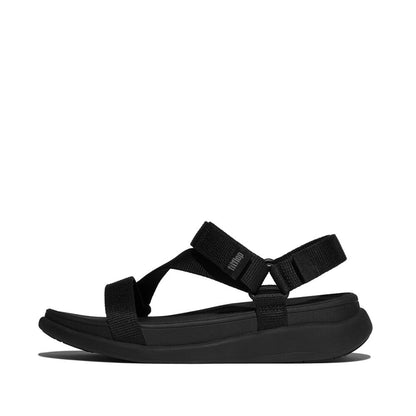 รองเท้าแตะแบบรัดส้น ผู้หญิง รุ่น F-MODE GO ADJ. WEBBING FLATFORM Z-STRAP SANDALS