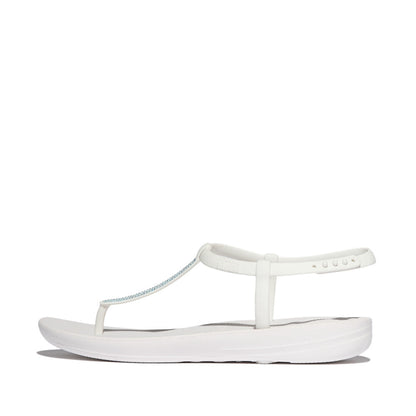 iQUSHION SPLASH SPARKLE T-STRAP SANDALS