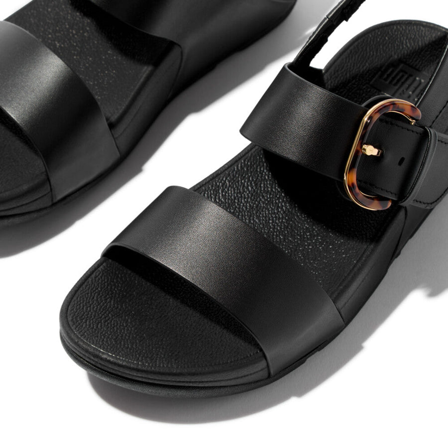 A2B25■ ※ lulu※ FitFlop FitFlop Lulu Resin-Buckle Leather Back-Strap Sandals