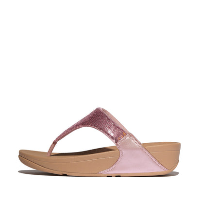 รองเท้าแตะแบบหูหนีบ ผู้หญิง รุ่น LULU SEQUIN TOE-POST SANDALS