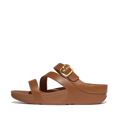 รองเท้าแตะ ผู้หญิง รุ่น SKINNY II LEATHER Z-STRAP SLIDES