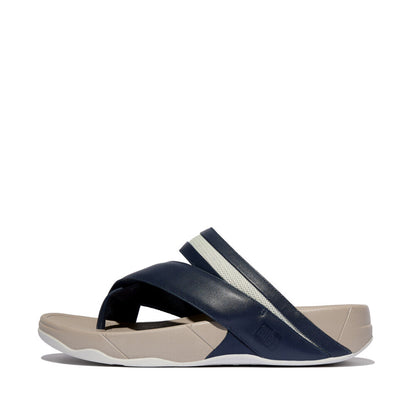 SLING MENS LEATHER/MESH TOE-POST SANDALS