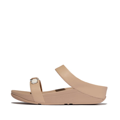 รองเท้าแตะ ผู้หญิง รุ่น FINO MULTI-STONE LEATHER SLIDES