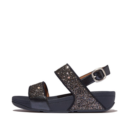 รองเท้าแตะแบบรัดส้น ผู้หญิง รุ่น LULU MULTI-TONAL GLITTER BACK-STRAP SANDALS