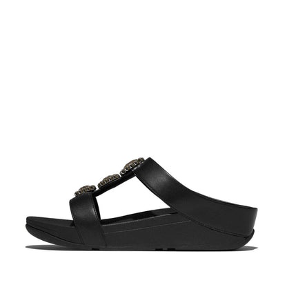 รองเท้าแตะ ผู้หญิง รุ่น FINO CRYSTAL-JEWEL H-BAR SLIDES