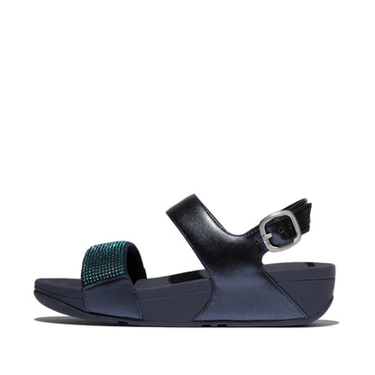 รองเท้าแตะแบบรัดส้น ผู้หญิง รุ่น LULU CRYSTAL EMBELLISHED BACK-STRAP SANDALS