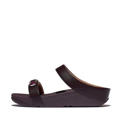 รองเท้าแตะ ผู้หญิง รุ่น FINO MULTI-STONE LEATHER SLIDES