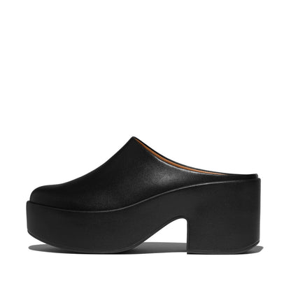 รองเท้าแตะแบบสวม ผู้หญิง รุ่น PLATFFORMS LEATHER HEELED MULES