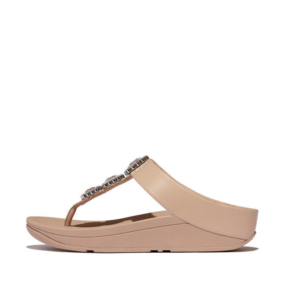 รองเท้าแตะแบบหูหนีบ ผู้หญิง รุ่น FINO CRYSTAL-JEWEL TOE-POST SANDALS