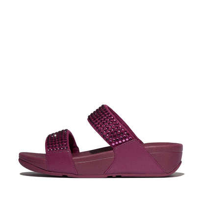 LULU MAXI-CRYSTAL TWO-BAR SLIDES