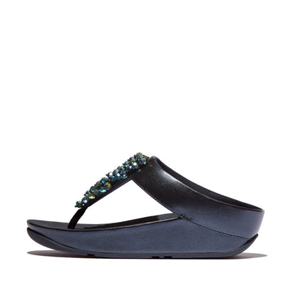 รองเท้าแตะแบบหูหนีบ ผู้หญิง รุ่น RUMBA IRIDESCENT BEADED TOE-POST SANDALS