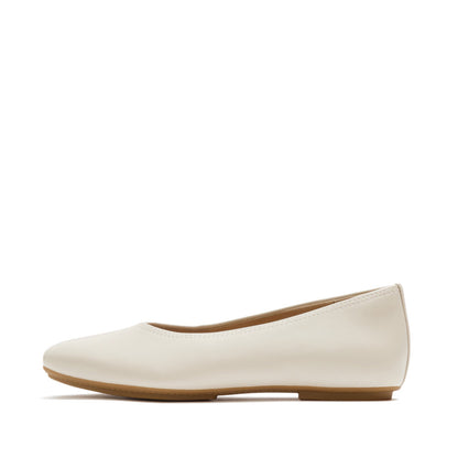 รองเท้าทรงบัลเล่ต์ ผู้หญิง รุ่น DELICATO HIGH-CUT SOFT-LEATHER BALLET FLATS