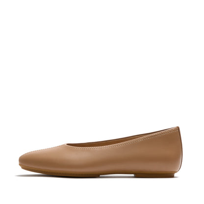 รองเท้าทรงบัลเล่ต์ ผู้หญิง รุ่น DELICATO HIGH-CUT SOFT-LEATHER BALLET FLATS