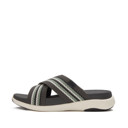 รองเท้าแตะ ผู้ชาย รุ่น F-MODE GO MENS STRIPY-WEAVE CROSS SLIDES