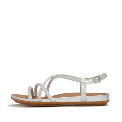 รองเท้าแตะแบบรัดส้น ผู้หญิง รุ่น GRACIE CRYSTAL STRAPPY BACK-STRAP SANDALS