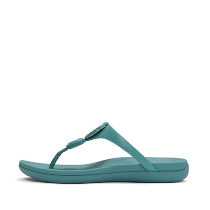 รองเท้าแตะแบบหูหนีบ ผู้หญิง รุ่น SOLAY GLOSSY-DISC TOE-POST SANDALS