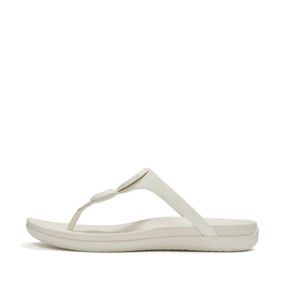 SOLAY GLOSSY-DISC TOE-POST SANDALS