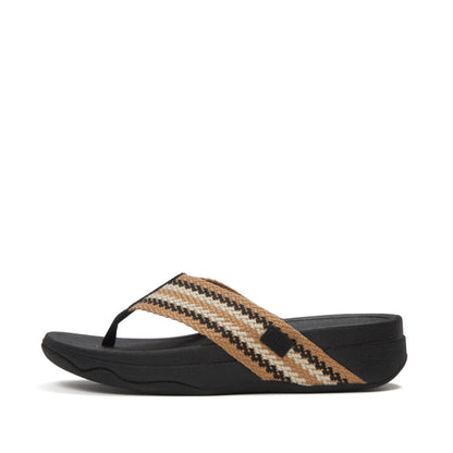 รองเท้าแตะแบบหูหนีบ ผู้หญิง รุ่น SURFA STRIPE-WEBBING TOE-POST SANDALS
