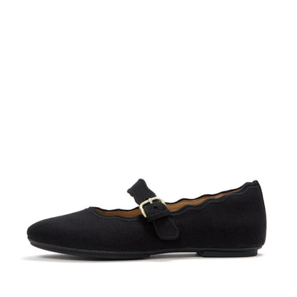 รองเท้าทรงบัลเล่ต์ ผู้หญิง รุ่น DELICATO  WAVE-EDGE CANVAS MARY JANES