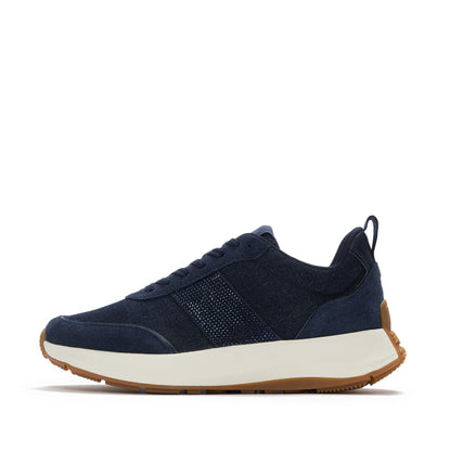 รองเท้าผ้าใบ ผู้หญิง รุ่น F-MODE FLOW CRYSTAL DENIM/SUEDE SNEAKERS