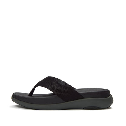 F-MODE GO MENS TEXTURED-WEBBING TOE-POST SANDALS