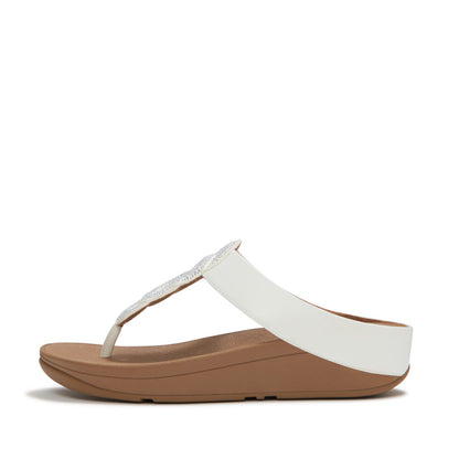 FINO CRYSTAL-TWIST TOE-POST SANDALS