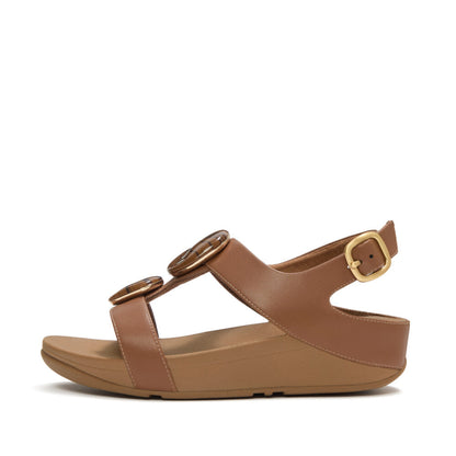 FINO MARBLED-STONE BACK-STRAP SANDALS