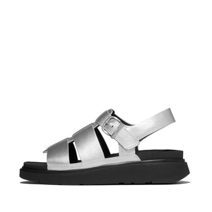 รองเท้าแตะแบบรัดส้น ผู้หญิง รุ่น GEN-FF TUMBLED-LEATHER FISHERMAN SANDALS