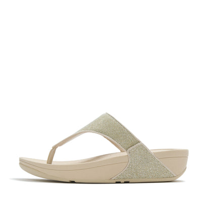 LULU SHIMMERGLITZ TOE-POST SANDALS