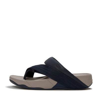 รองเท้าแตะแบบหูหนีบ ผู้ชาย รุ่น SLING MENS LEATHER/WEBBING TOE-POST SANDALS
