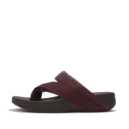 รองเท้าแตะแบบหูหนีบ ผู้ชาย รุ่น SLING MENS LEATHER/WEBBING TOE-POST SANDALS