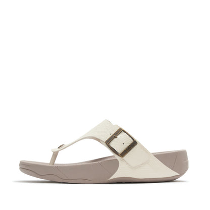 TRAKK II MENS BUCKLE EMBOSS-LEATHER T/POST SANDALS