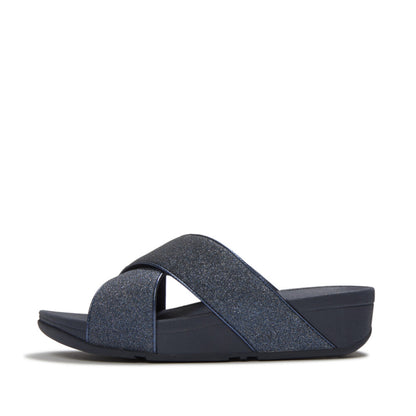 LULU GLITTERDUST CROSS SLIDES