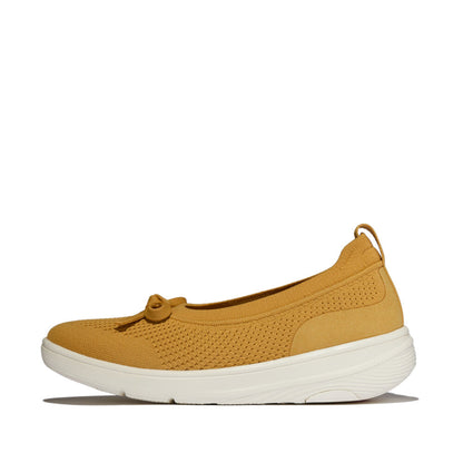 รองเท้าทรงบัลเล่ต์ ผู้หญิง รุ่น SUPER-Q BOW KNIT BALLET FLATS