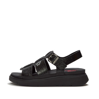 รองเท้าแตะแบบรัดส้น ผู้หญิง รุ่น FITFLOP X KEITH HARING GEN-FF FISHERMAN SANDALS