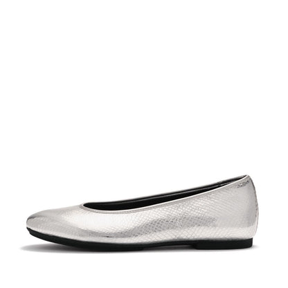 รองเท้าทรงบัลเล่ต์ ผู้หญิง รุ่น DELICATO SNAKE METALLIC BALLERINAS