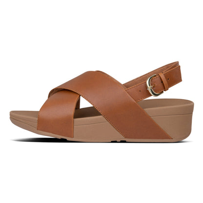 LULU CROSS BACK-STRAP SANDALS - LEATHER