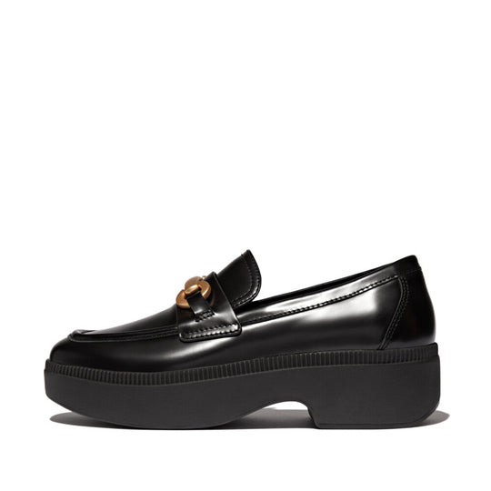 F-LUMA CHUNKY-SNAFFLE BOX-LEATHER D/WEDGE LOAFERS