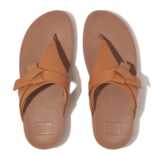 Lulu Folded Knot Sandals Soft Blush