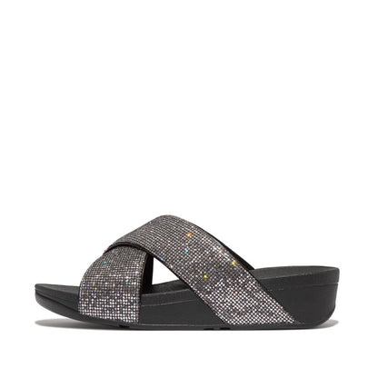 รองเท้าแตะ ผู้หญิง รุ่น LULU GLITTERBALL CROSS SLIDES