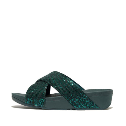 รองเท้าแตะ ผู้หญิง รุ่น LULU GLITTERBALL CROSS SLIDES