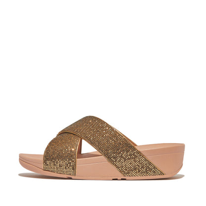 รองเท้าแตะ ผู้หญิง รุ่น LULU GLITTERBALL CROSS SLIDES