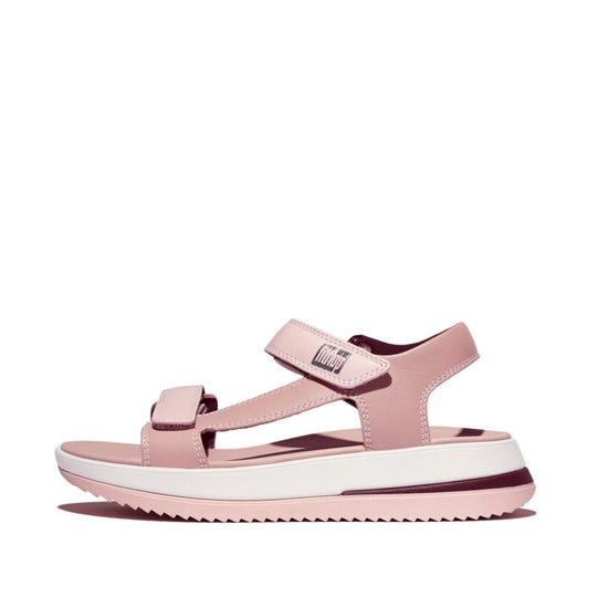 SURFF ADJ. CONTRAST-STITCH LEATHER B/STRAP SANDALS