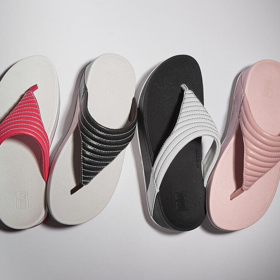 LOTTIE CONTRAST STITCH PADDED TOE POST SANDALS FitFlop Thailand